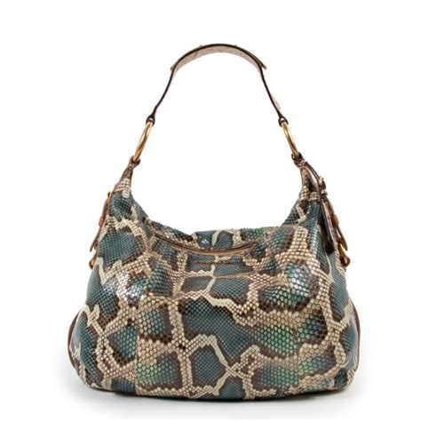 prada pitone|PRADA Python Hobo 28149 .